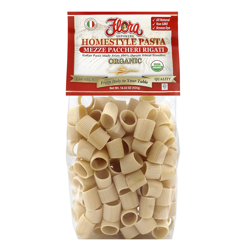 Homestyle Mezze Paccheri Rigati Pasta - Organic - 16.02 oz