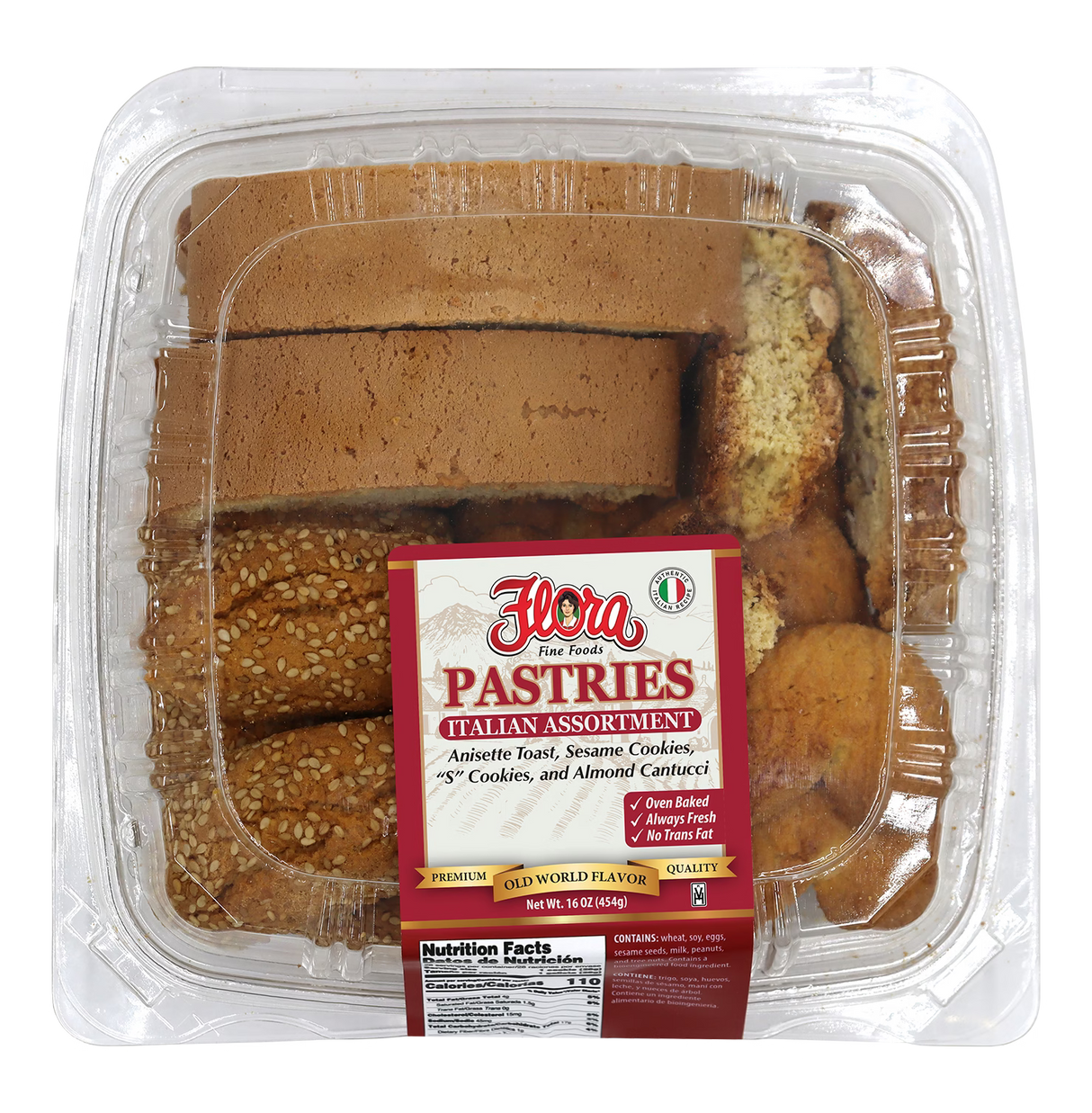 Italian Assortment - Anisette Toast, Sesame Cookies, S Cookies, Almond Cantucci image 0