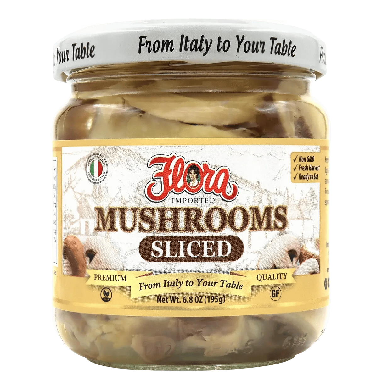 Mushrooms Natural Sliced In Water image 0