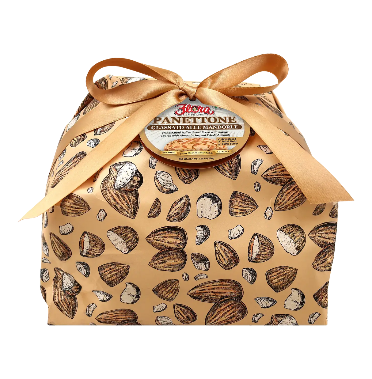 Handmade Panettone - Glazed with Almonds image 0