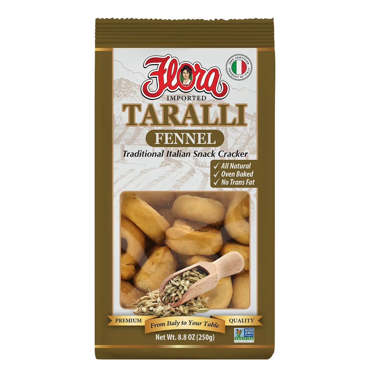 Taralli Fennel – Italian Snack Crackers image 0