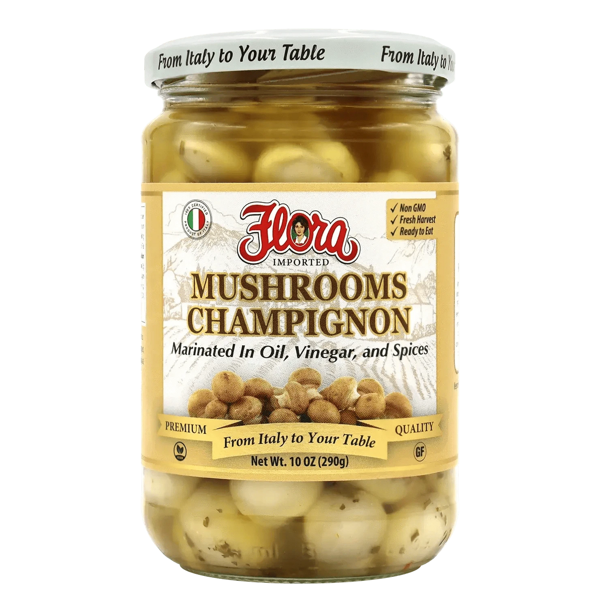 Mushrooms Champignon - Marinated in Oil, Vinegar, and Spices image 0