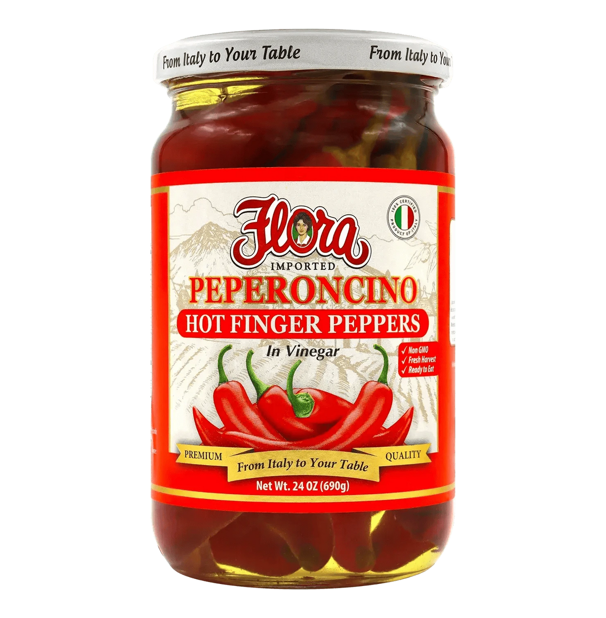 Peperoncino - Hot Finger Peppers In Vinegar image 0