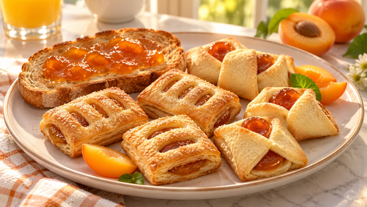 Apricot Sunrise Pastry Collection — serving inspiration