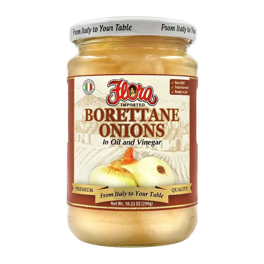 Borettane Onions - In Oil and Vinegar - 10.22 oz