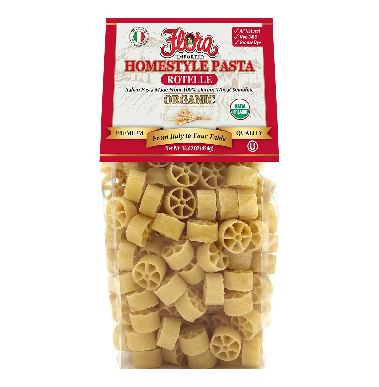 Organic Homestyle Rotelle - Wagon Wheels image 0