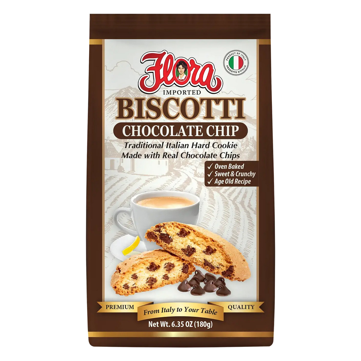 Biscotti - Chocolate Chips – Flora Foods