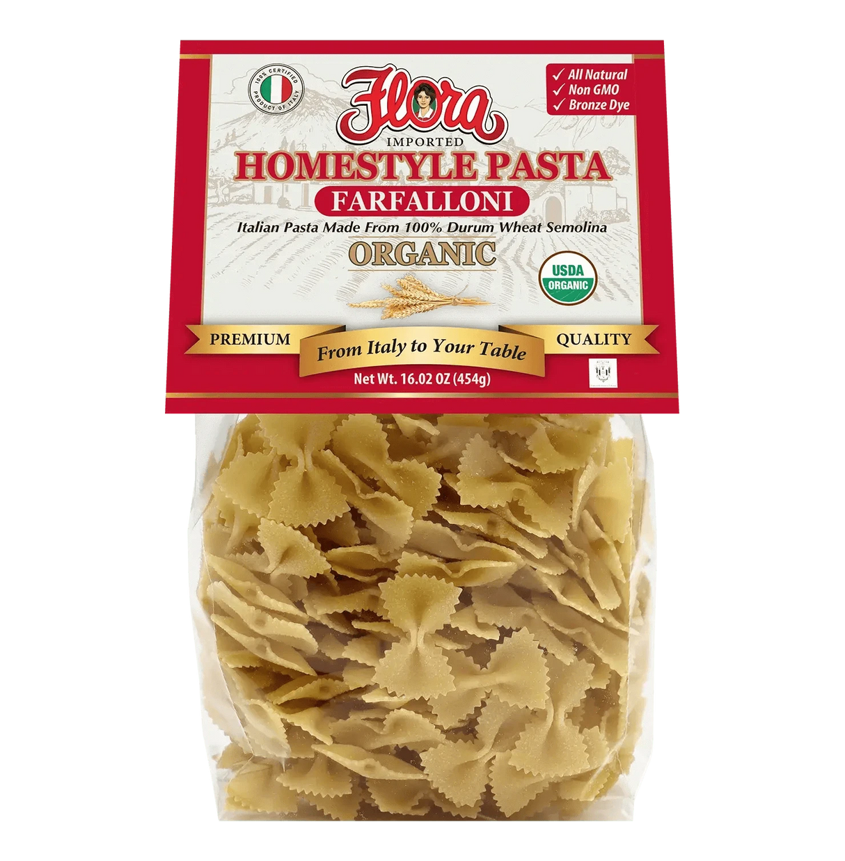 Organic Homestyle Farfalle image 0