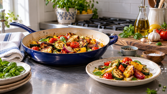 Everyday Olive Oil Cooking Set — serving inspiration