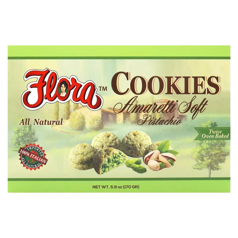 Amaretti Soft Cookies - Pistachio image 0