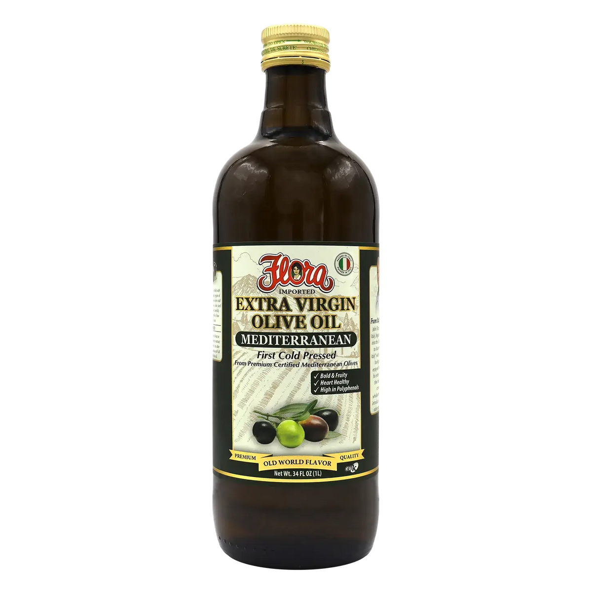 Extra Virgin Olive Oil 100% Mediterranean - 1L – Flora Foods