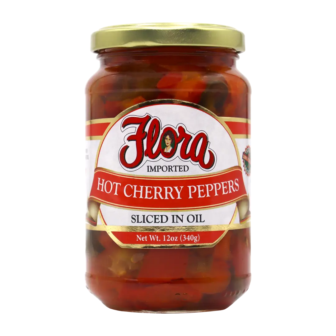 Hot Cherry Peppers Sliced In Oil image 0