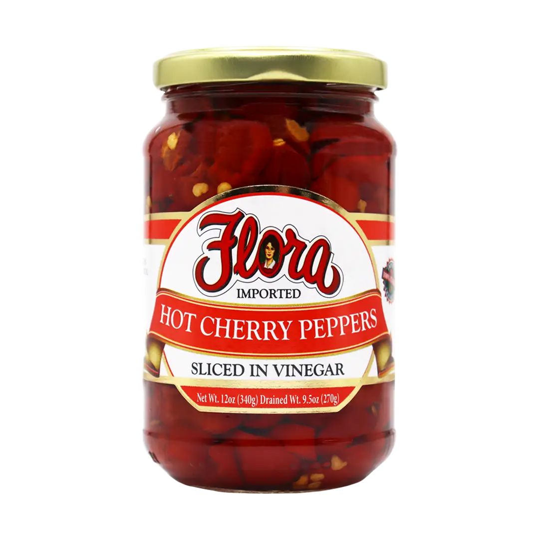 Hot Cherry Peppers Sliced In Vinegar - 12oz image 0