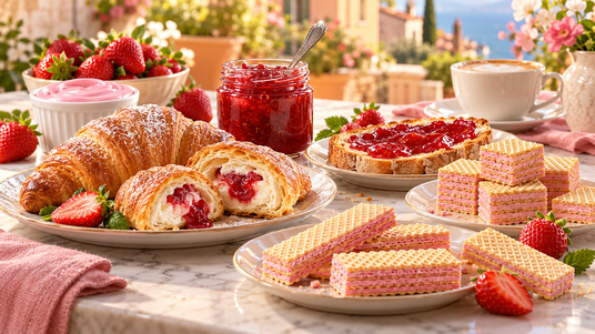 Strawberry & Cream Treats Collection — Italian serving inspiration