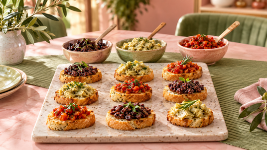 Toast Trio Mix-and-Match Aperitivo Set — serving suggestion