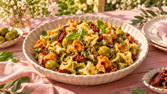 Tricolor Gigli Summer Salad Set — finished recipe serving suggestion