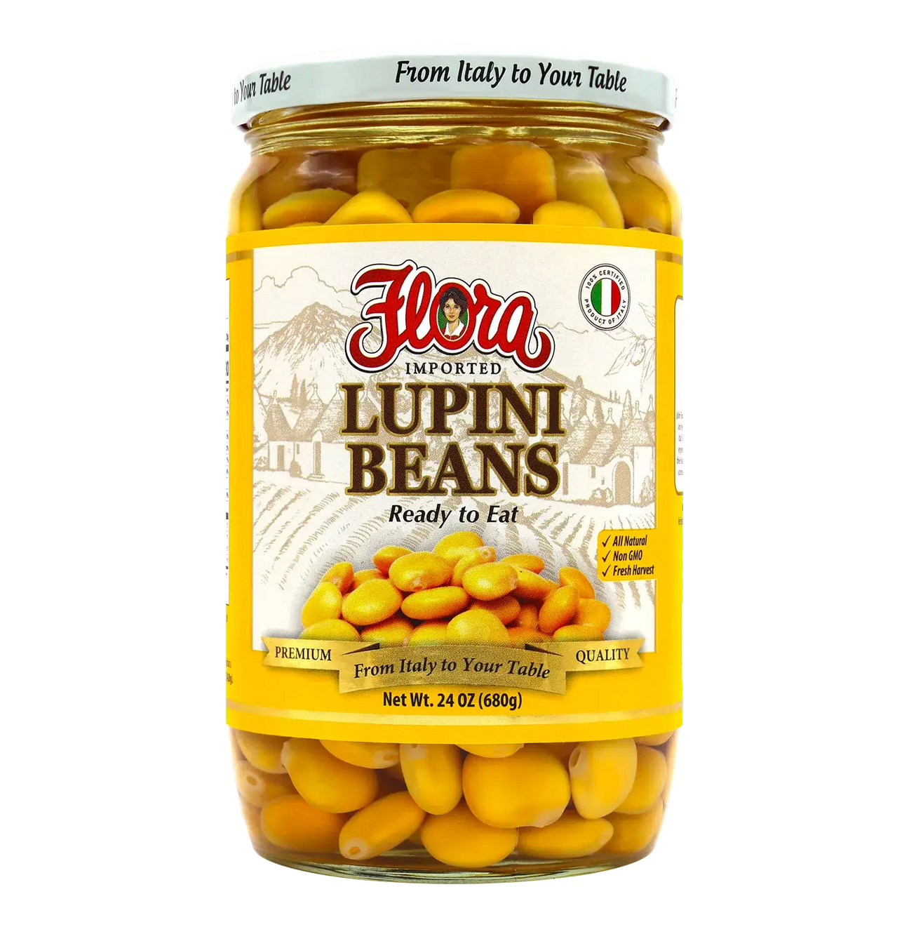 Lupini Beans in Brine - 24oz image 0