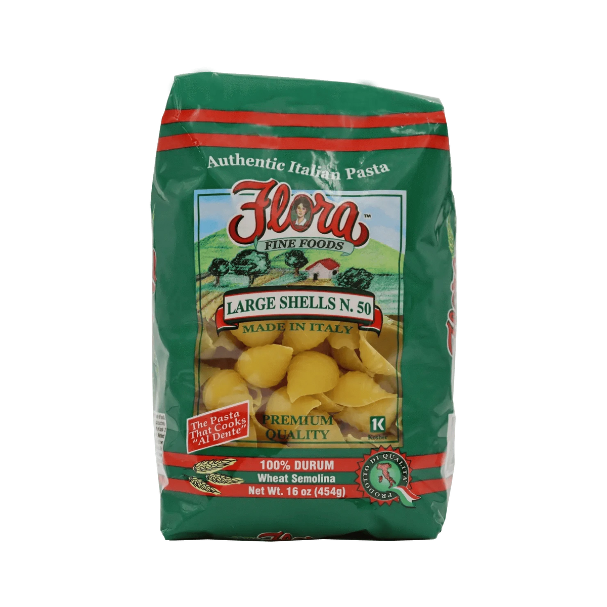 Large Shells Pasta #50 – Flora Foods