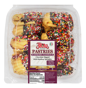 Raspberry Filled Italian Style Sandwich Cookies - Chocolate Dipped image 0