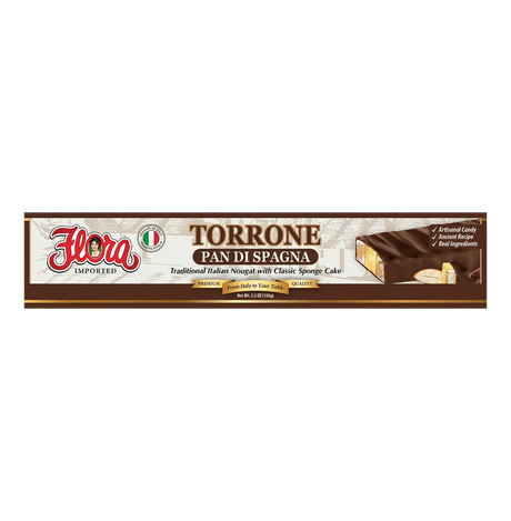 Torrone Pan di Spagna ‚Äì Italian Nougat with Sponge Cake (5.3oz) image 0