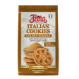 Golden Wheels Italian shortbread cookies by Flora Foods, 10.6 oz, showing golden-brown, buttery cookies with a crisp texture.
