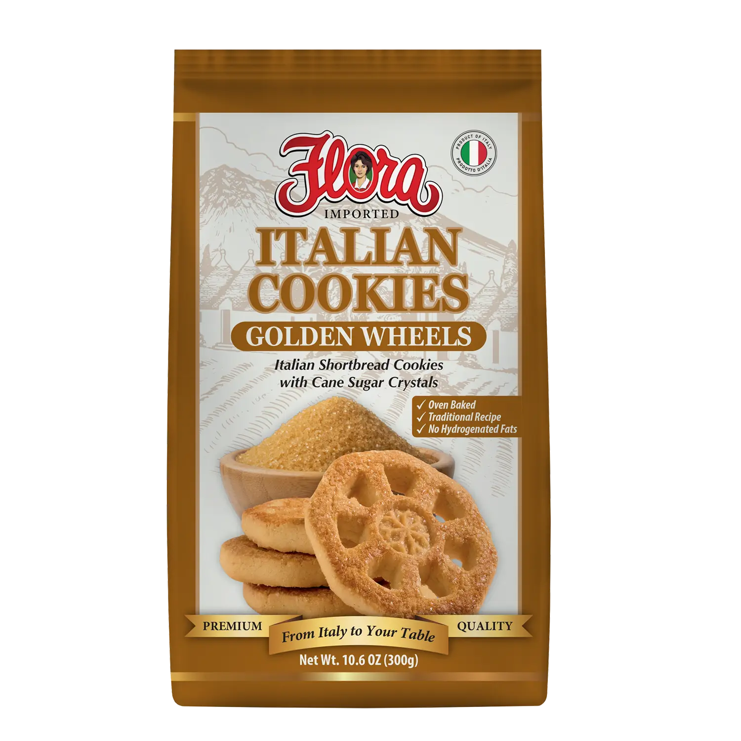 Golden Wheels - Italian Shortbread Cookies – Flora Foods