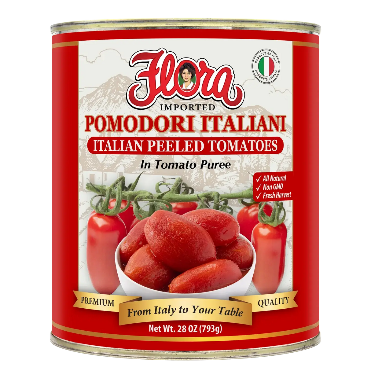 tomato._530さん10-280-6 Italian Peeled Tomatoes - 28oz – Flora Foods