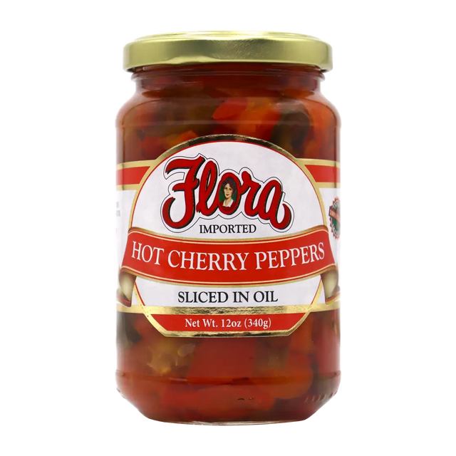 Hot Cherry Peppers Sliced In Oil image 0