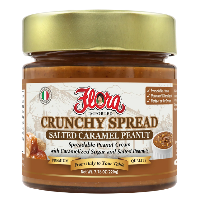 Salted Caramel Peanut Crunchy Spread - 7.76oz image 0