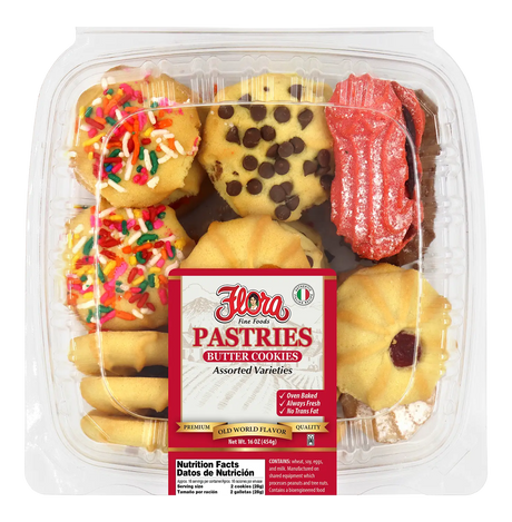 Italian Pastries Butter Cookies - Assorted Varieties image 0