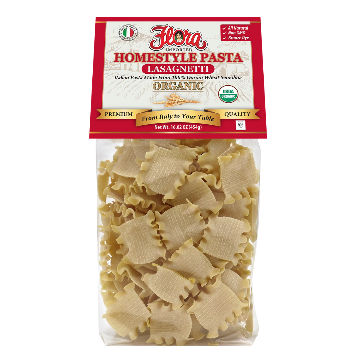 Organic Homestyle Lasagnetti image 0