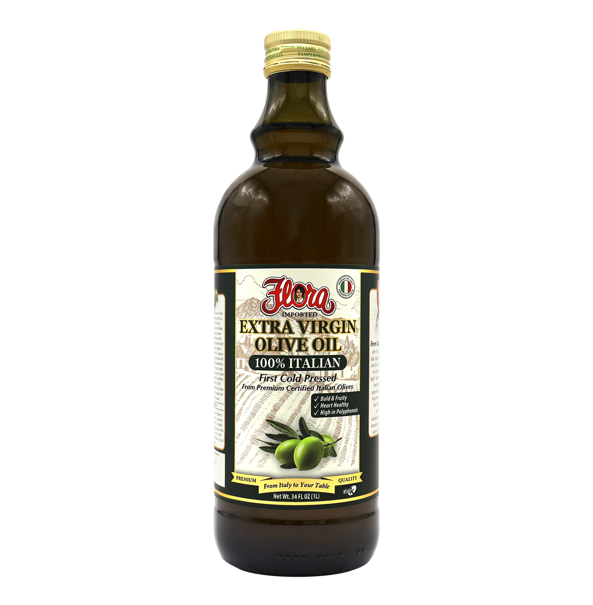 100% Italian Extra Virgin Olive Oil - First Cold Pressed - 1L image 0