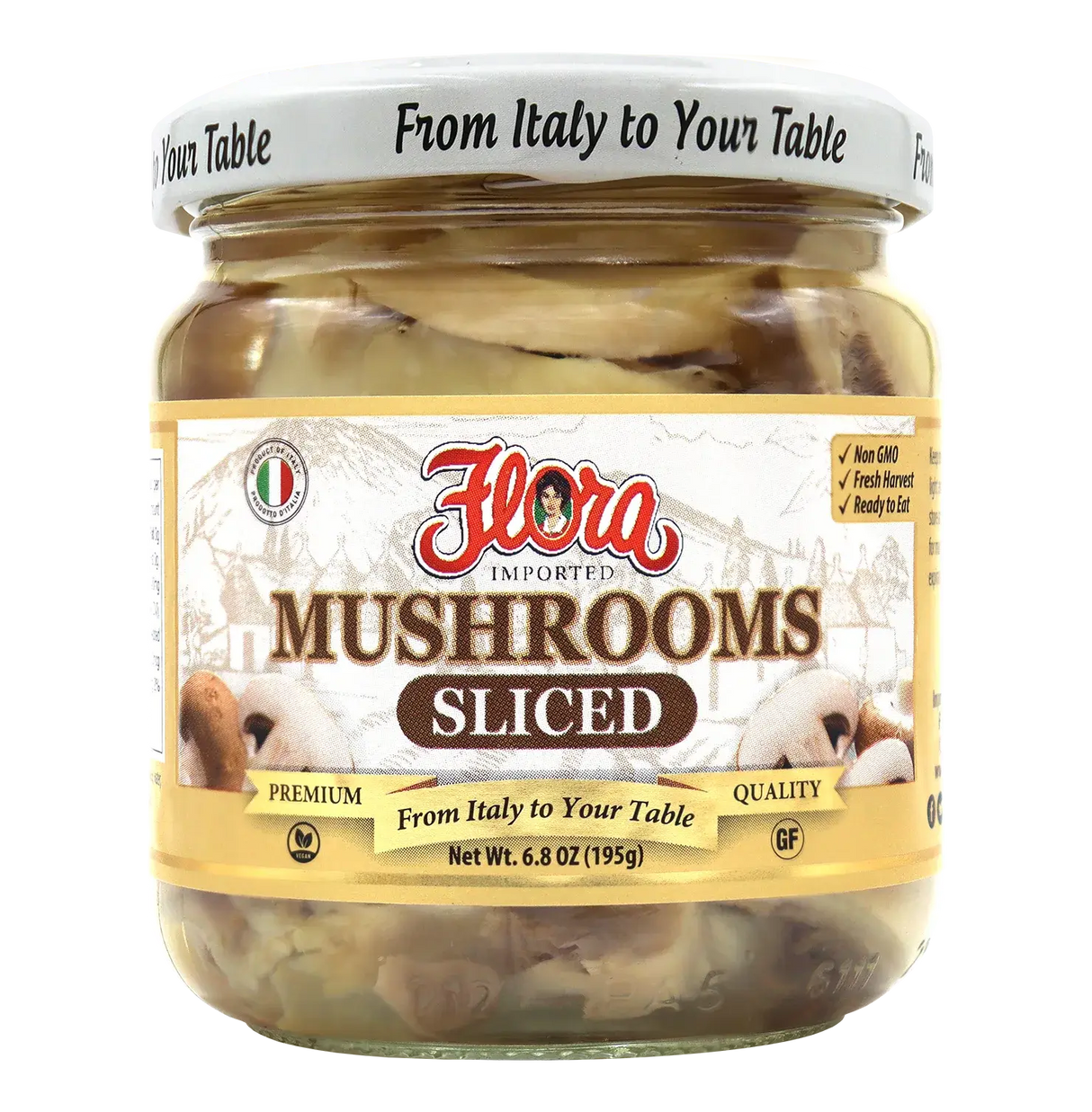 Mushrooms Natural Sliced In Water image 0
