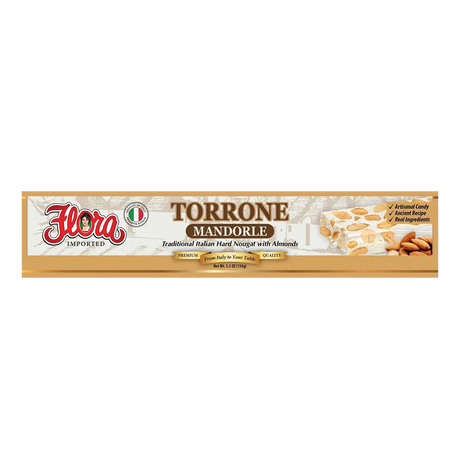 Torrone Mandorle ‚Äì Italian Hard Nougat with Almonds (5.3oz) image 0