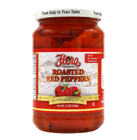 Roasted Red Peppers - 12oz image 0