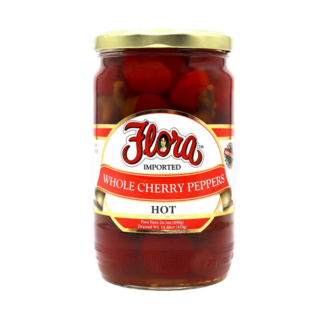 Whole Hot Red Cherry Peppers image 0
