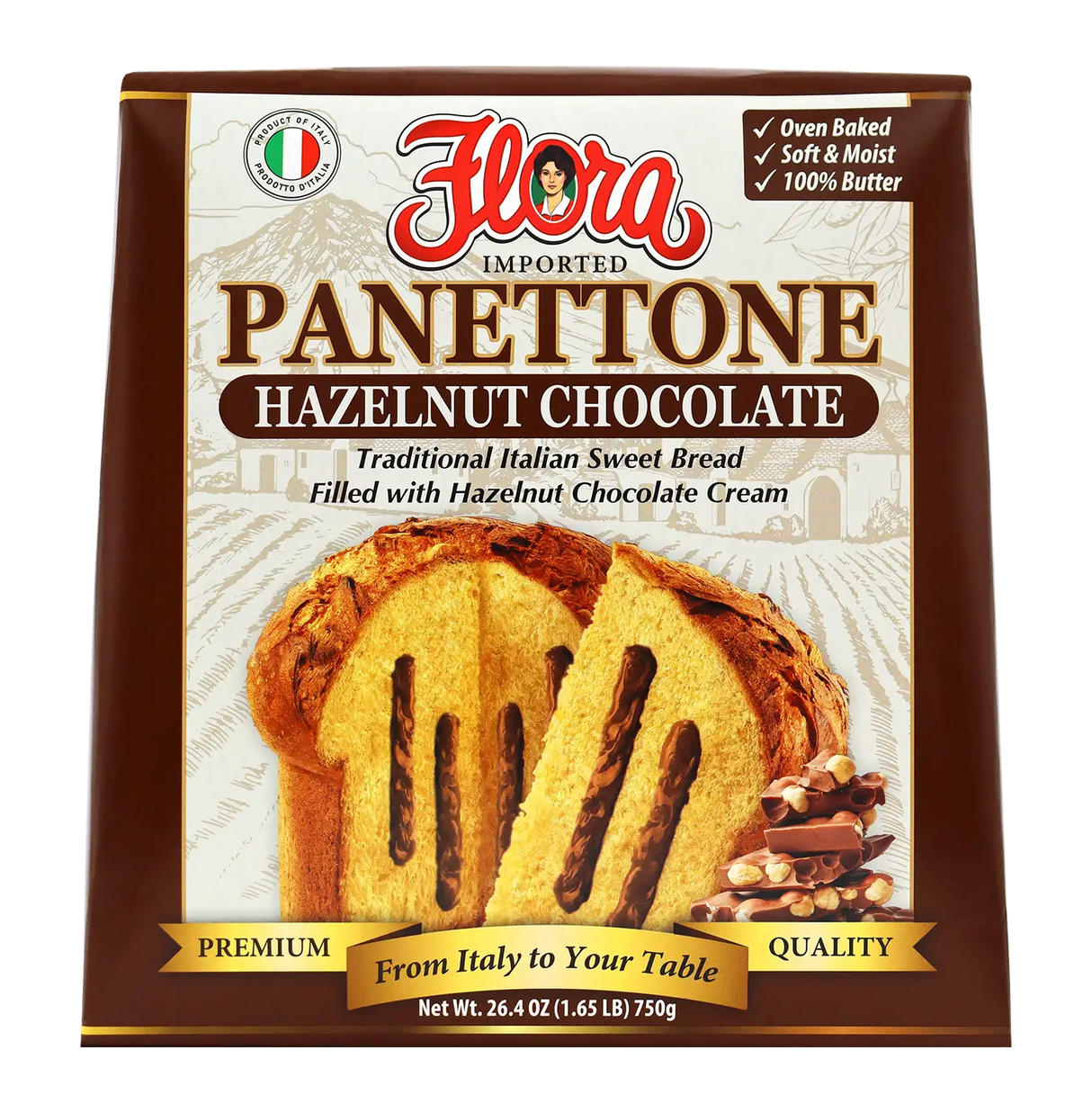 Panettone Hazelnut Chocolate - Gianduia image 0