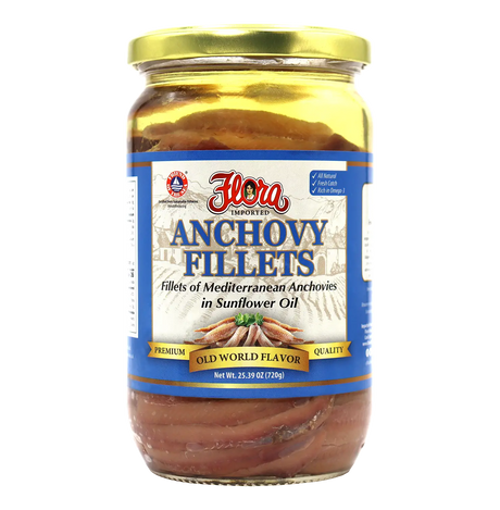 Mediterranean Anchovy Fillets In Sunflower Oil - 25.39oz image 0