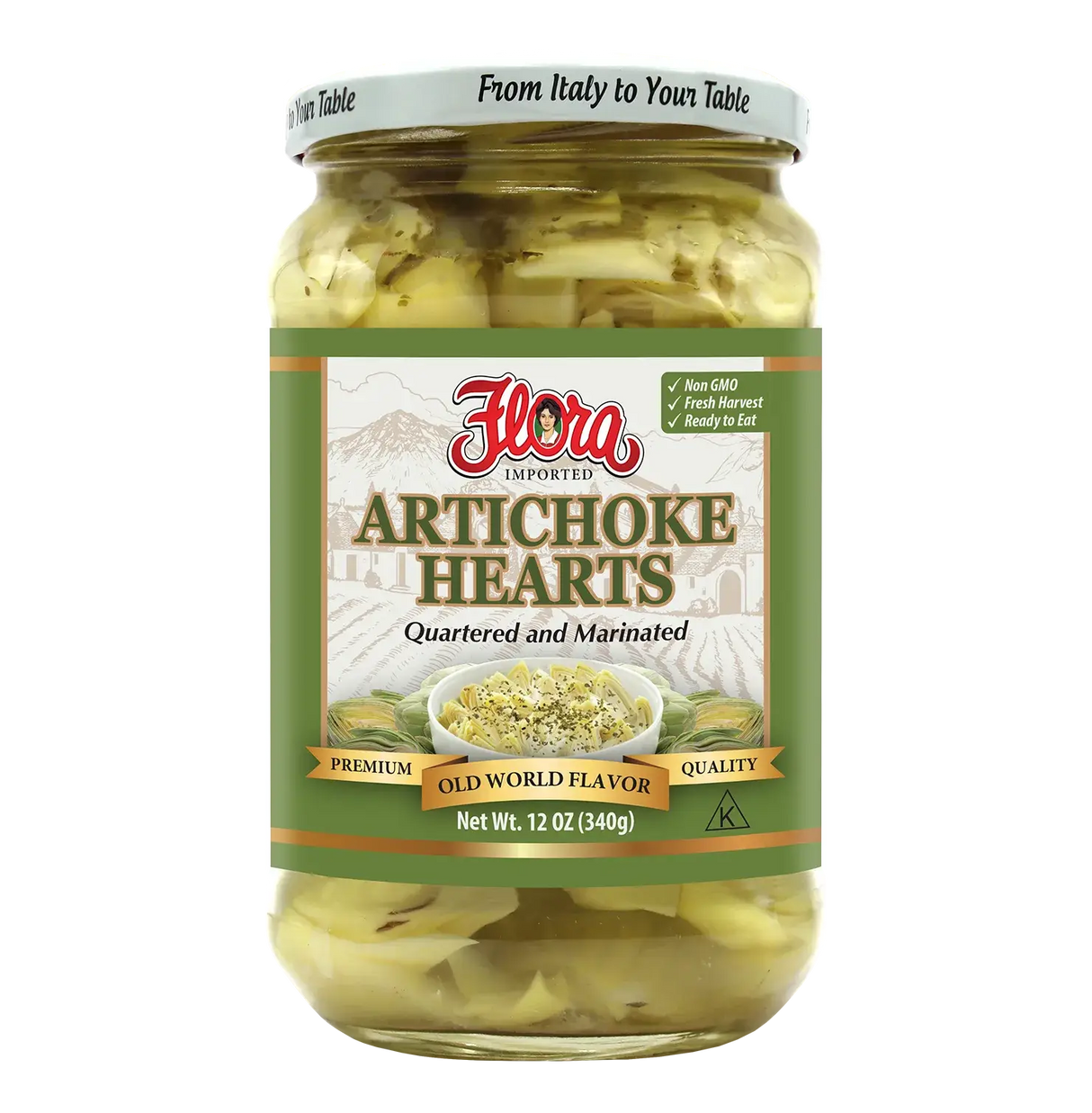 Artichoke Hearts Quartered Marinated - 12oz image 0