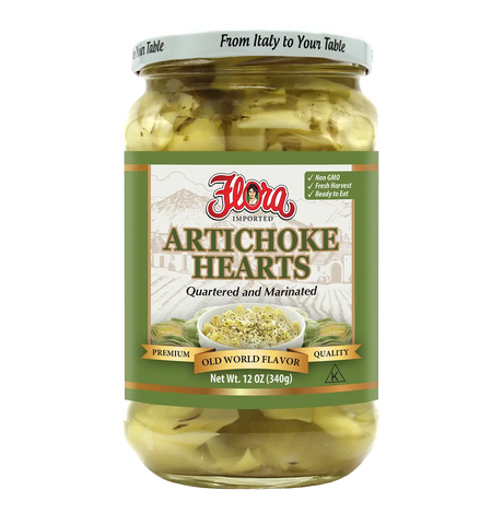 Artichoke Hearts Quartered Marinated - 12oz image 0