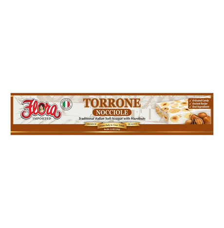 Torrone Nocciole ‚Äì Italian Soft Nougat with Hazelnuts (5.3oz) image 0
