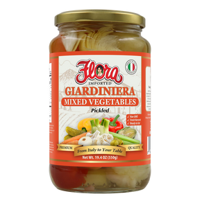 Giardiniera - Mixed Vegetables Pickled - 19.4 oz image 0