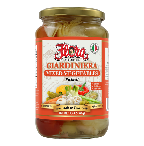 Giardiniera - Mixed Vegetables Pickled - 19.4 oz image 0