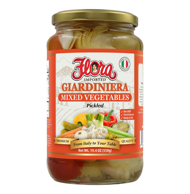 Giardiniera - Mixed Vegetables Pickled - 19.4 oz image 0