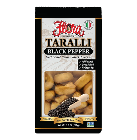Taralli Black Pepper ‚Äì Italian Snack Crackers image 0