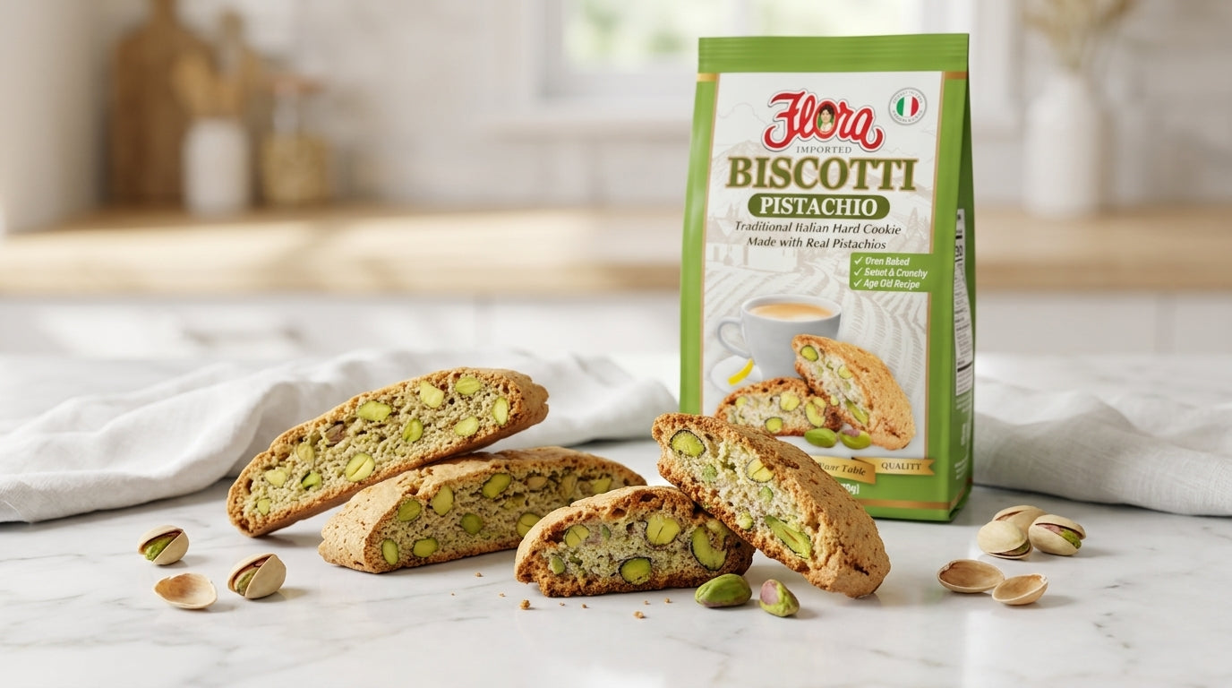 Biscotti - Pistachio – Flora Foods