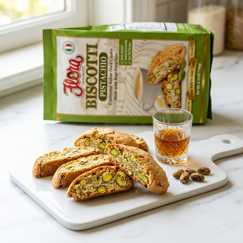 Biscotti - Pistachio – Flora Foods