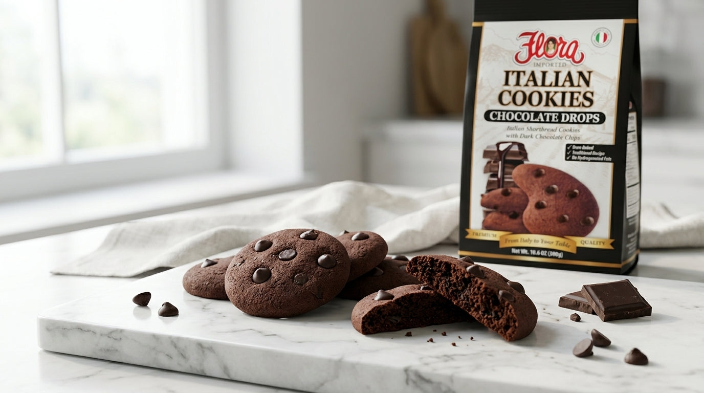 ちょこ8 Chocolate Drops - Italian Shortbread Cookies – Flora Foods