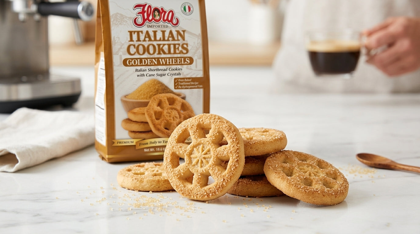【greenness】 フィトオセアン オートショファン  500g Golden Wheels - Italian Shortbread Cookies – Flora Foods