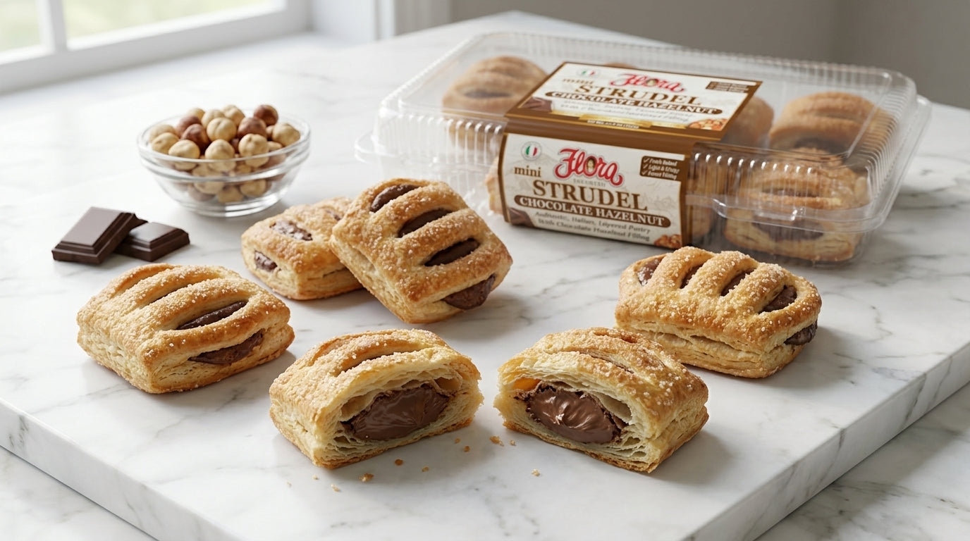 Mini Strudel Chocolate Hazelnut – Flora Foods